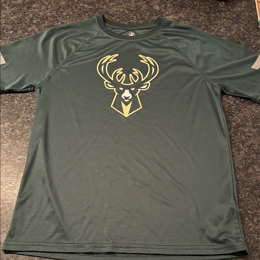 NBA Green Jersey with Gold Logo